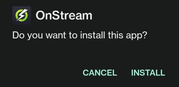install onstream apk on android